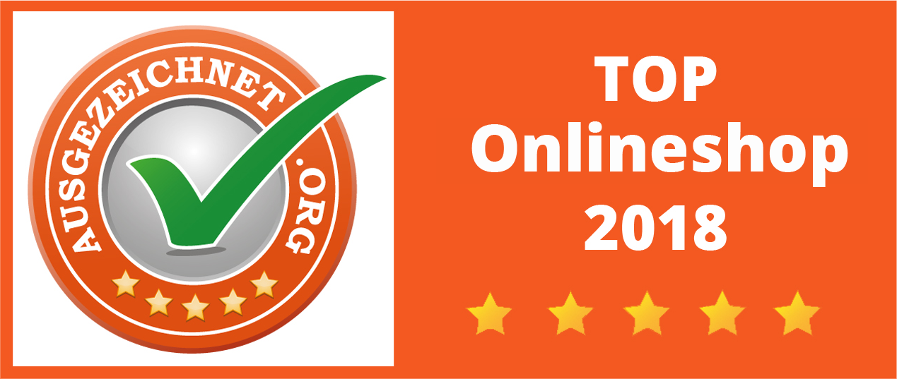 Bester Onlineshop 2018 - Kundenzufriedenheit